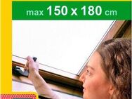 SCHELLENBERG Fliegengitter-Gewebe für Dachfenster mit Reißverschluss, (Set, 1-St), Insektenschutz ohne bohren, 150 x 180 cm, anthrazit und weiß
