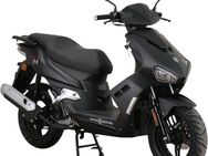 Alpha Motors Motorroller Mustang FI, 50 ccm, 25 km/h, Euro 5, mit USB-Anschluss und Lenkerschloss, sportliches Design