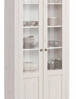 Home affaire Glasvitrine Teresa (Maße (B/T/H): ca. 90/32/193 cm) mit 2 Glastüren, Höhe 193 cm, aus massiver Kiefer, FSC®