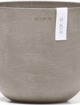 ECOPOTS Blumentopf Oslo 19 Taupe, für den Innenbereich
