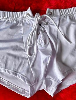 Shorts, Underwear, Schnürung vorne, weiß, Gr. L - Barmstedt