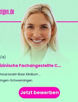 Medizinische Fachangestellte Chemoambulanz Frauenklinik (w/m/d) - Villingen-Schwenningen