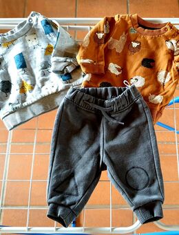 Set C&A Hose und Pullis Formen + Lamas Gr. 62 - Kissing