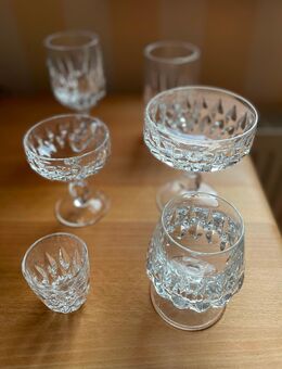 Bleikristallgläser, Untersetzer, Aschenbecher der Fa. Nachtmann - Köln