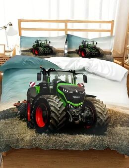3-teiliges Bettbezug-Set "Bauernhof Traktor" – Komfort und Landhausstil vereint! Landmaschinen Bauer 200x200 Fendt - Ingolstadt