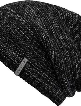 chillouts Beanie dunkle Strickbeanie mit Bündchen