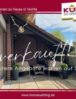 3-Zimmerwohnung mit Wohlfühloase - Balkon nebst Tiefgaragenstellplatz und Fahrstuhl - Vechta