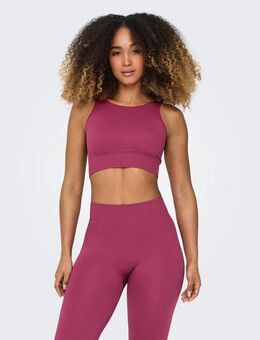ONLY Play Trainingstop ONPJAIA LIFE UN SL SEAM SHORT TOP NOOS Cropped Fit, in feiner Rippstruktur