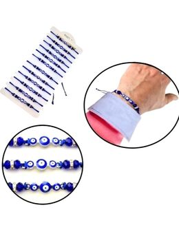 12x Armband mit Nazar Boncuk Blaue Auge Perlenoptik Arm Modeschmuck Geschenkidee 15,60 €* - Villingen-Schwenningen