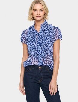 Saint Tropez Rüschenbluse LiljaSZ Crinkle SS Shirt