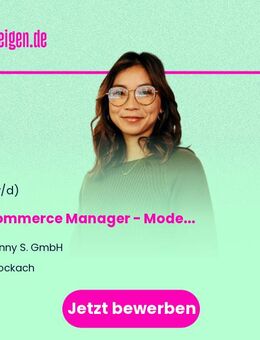E-Commerce Manager (m/w/d) - Mode - Stockach
