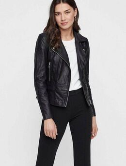 Y.A.S Lederjacke YASSOPHIE LEATHER JACKET mit Biker Details