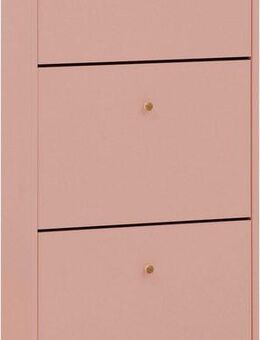 Schildmeyer Schuhschrank Bjarne, Breite 59 cm Griffe und Möbelfüße aus Massivholz, Platz für bis zu 9 Paar Schuhe