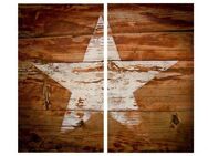 Wall-Art Herd-Abdeckplatte Herdabdeckplatte Vintage Star, Glas, (1 tlg), moderne Schutzplatte