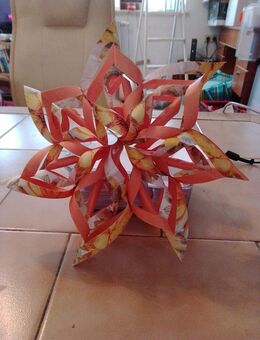 Weinachtsstern selbstgemacht - Augsburg