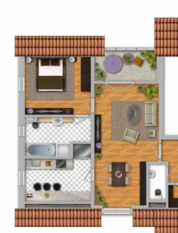Einfach wohlfühlen in Ihrem neuen Zuhause - 2-Zimmer-DG-Wohnung in Gerwisch!(Dbl 53/7) - Biederitz