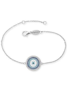 Engelsrufer Silberarmband LUCKY EYE, mit Emaille - mit Zirkonia (synth)