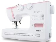 Medion® Freiarm-Nähmaschine MD 10689, 60 Stichmuster, 4 Schritte Knopfloch, 24 Programme, Rückwärtstaste, Automatische Einfädler, Doppelnadelfunktion, Nählicht