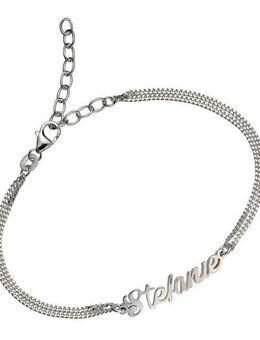 Firetti Armband mit Gravur Schmuck Geschenk Silber 925 Namensarmband zur Namenskette