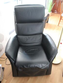 Himolla Fernsehsessel/ 2-motorisch/Leder LONG-LIFE/BLACK - Wolfsburg