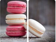 WENKO Herd-Abdeckplatte Macarons, Glas, (Set, 2 tlg), aus gehärtetem Glas von WENKO