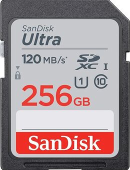 SDXC Speicherkarte 256GB SanDisk Ultra mit einer Datenübertragung von bis zu 120MB/s, Windows Update 10 & 11 - 01-2024 - Fürth