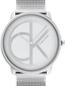 Calvin Klein Quarzuhr CK ICONIC 40 mm 25200027, Armbanduhr, Damenuhr, Herrenuhr, Edelstahlarmband, analog