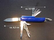 Taschenmesser Sammlermesser mit 12 Funktionen + Schlüsselring mit Werbeaufdruck "Diable bleu - pour homme" 3,- - Flensburg