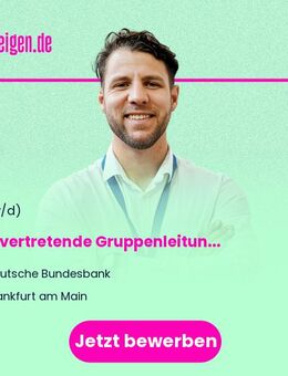 Stellvertretende Gruppenleitung (m/w/d) Rechenzentrum Sicherheit - Frankfurt (Main)