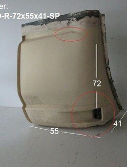 Tabbert Seitenteil für Gaskastendeckel gebraucht RECHTS ca 72 x 55 x T41 (zB 540 B 97) Sonderpreis - Bugfrontdeckel / Bugklappe / Gasklappe / Flaschenkastendeckel / Flaschenkastenabdeckung - Schotten Zentrum