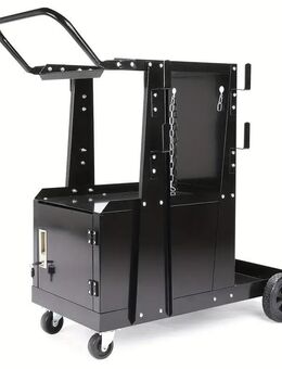 3-stufiger Schweißwagen MIG TIG ARC Plasmaschneider mit Universal-W/Tank-Aufbewahrung – Hochleistungs-Schweißwagen, Schwarz, 90,72 kg Tragfähigkeit - Wuppertal