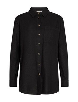 FREEQUENT Hemdbluse FQLAVA-SH-SIMPLE aus Leinenmix, mit Brusttasche