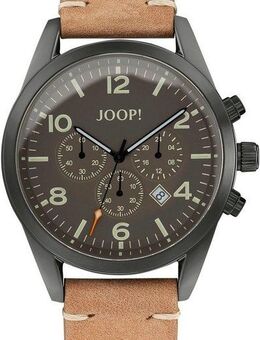 JOOP! Chronograph 2036614, Armbanduhr, Quarzuhr, Herrenuhr, Stoppfunktion, Lederarmband