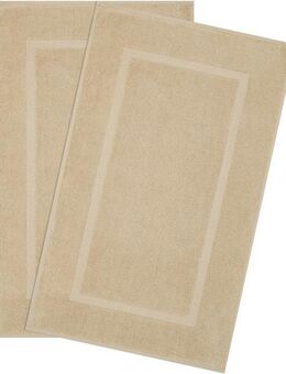 HAMMETEX Badematte Hotelmatte, Duschvorleger, Höhe 5 mm, rutschhemmend beschichtet, beidseitig nutzbar, Baumwolle, rechteckig, 2-teiliges Set, einfarbig, 100% Baumwolle