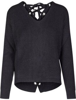 URBAN CLASSICS Rundhalspullover Urban Classics Damen Ladies Back Lace Up Sweater (1-tlg)