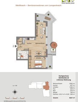 Whg. 20 - schöne 2-Zi-Whg.Penthousewohnung mit großzügiger Dachterrasse - Tag der Offenen Tür am 29.11.2025 - 13-16 Uhr - Weißbach (Baden-Württemberg)