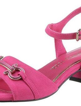 MARCO TOZZI Sandalette, Blockabsatz, Sommerschuh, Riemchensandale mit schönem Zierspange