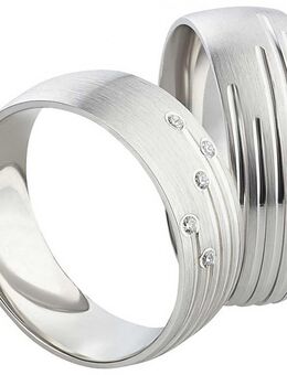 Silberringe mit verschieden langen Glanzrillen SR040-SR041 - Aholming