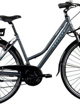 Zündapp E-Bike Trekkingrad Green 7.7 Damen, 21 Gang Shimano Altus RD-M310 Schaltwerk, Kettenschaltung, Heckmotor, 374 Wh, Pedelec, Elektrofahrrad für Damen