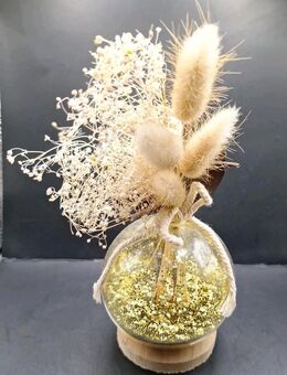 Schneekugel Maisons Du Monde Design Goldglitter Herbstdeko 7cm breit 18cm hoch - Essen