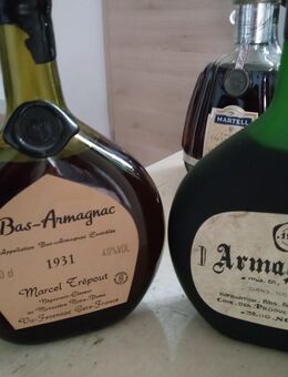Konvolut Armagnac 3 Flaschen 1905, 1931 und 1934 Raritäten - Regen