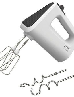 Krups Handmixer 3 Mix 4000, 450 W, Turbo- und Auswurf-Funktion, inkl. 2 Rührbesen und 2 Knethaken, GN4001