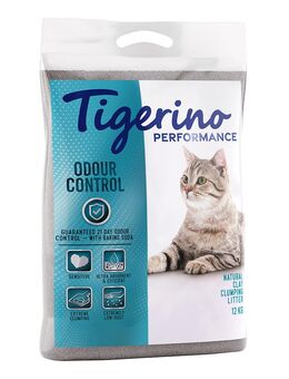 Tigerino Performance Odour Control Katzenstreu mit Natron – parfümfrei - 12 kg