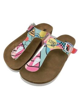 DOGO Lila Zehentrenner Science Wins Damen Sandalen Zehentrenner Handgefertigt