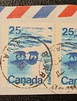 5 Briefmarken Kanada (auf Träger), 1972 - 1976, gestempelt - Leverkusen