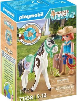 Playmobil® Ellie & Sawdust mit Westernübung (71358), Horses of Waterfall Konstruktions-Spielset, (16 St)