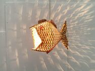 Mid Century Fish Pendant Lamp zu Teak Space Age 50er 60er 70er - Hamburg Hamburg-Nord