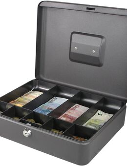 HMF Geldkassette Scheinfächer Münzfächer grau Geldkasse #10019-02 - Birkenfeld (Baden-Württemberg)