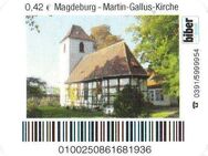 Biberpost: "Martin-Gallus-Kirche, Magdeburg", Satz, Typ VI, postf - Brandenburg (Havel)