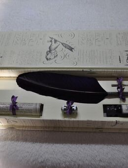 Kalligraphie Set 0201 violett mit Gänseschreibfeder und 10 ml Tinte  in einer Geschenkbox - Aschaffenburg
